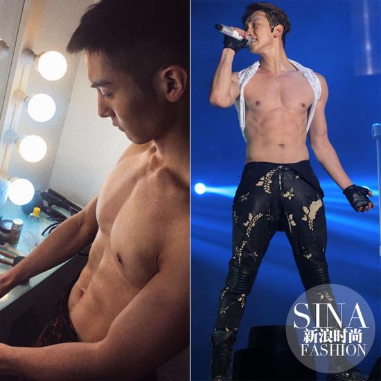 盛一倫、Rain大膽露肉