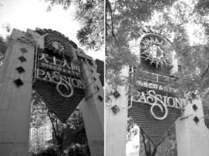 臺(tái)州溫嶺版“天上人間”（左）和北京版“天上人間”（右）相比，連店標(biāo)都一模一樣