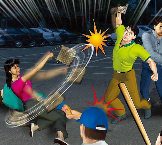 一名臺(tái)灣女子甘愿用肉身為男友擋子彈。（示意圖，來(lái)自臺(tái)媒）