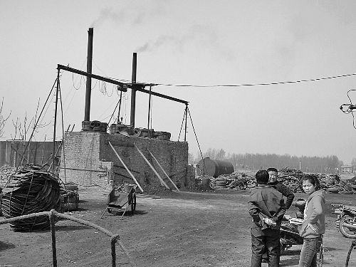 蔣村的小煉油廠。