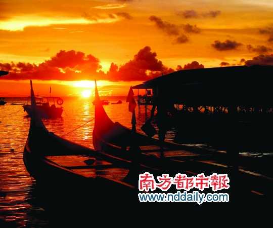 馬布村的日落。