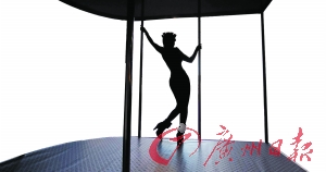 淋病是人類特有的疾病之一，性接觸是主要傳染形式。圖為美國一名性工作者在跳鋼管舞。