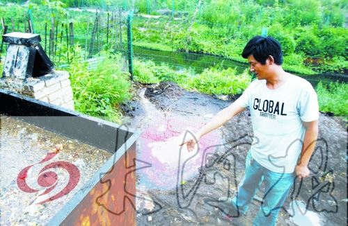 煉油點將骯臟、臭氣熏人的廢水直接排入溝渠。