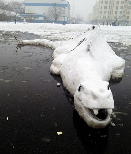 創(chuàng)意十足！日系列卡通雪人走紅