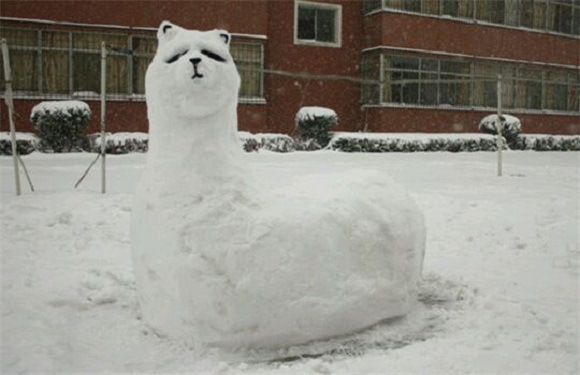 創(chuàng)意十足！日系列卡通雪人走紅