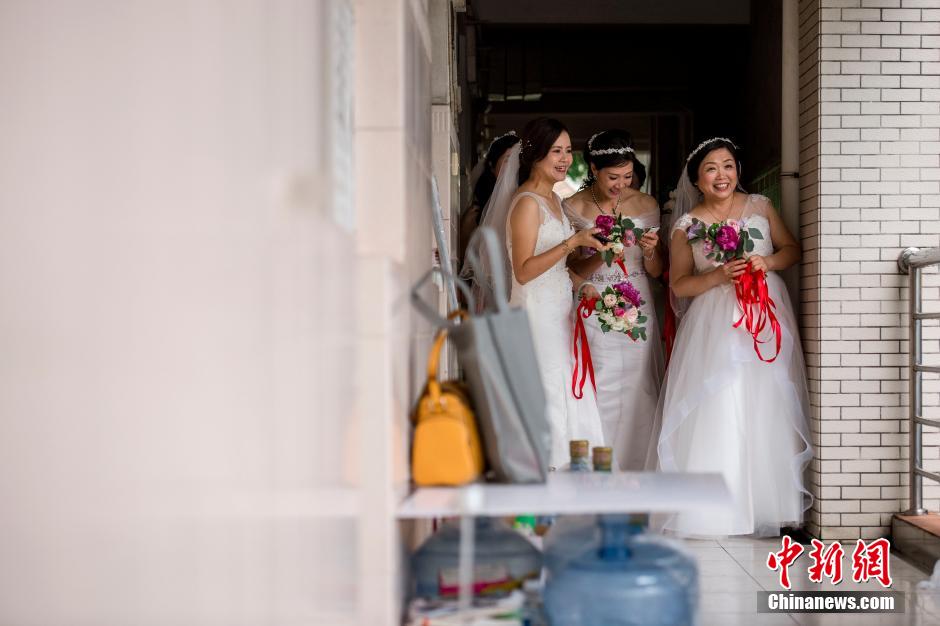 廣東一大學(xué)為校友舉行集體婚禮 50對(duì)夫妻重返母校 廣東一大學(xué)為校友舉行集體婚禮 50對(duì)夫妻重返母校