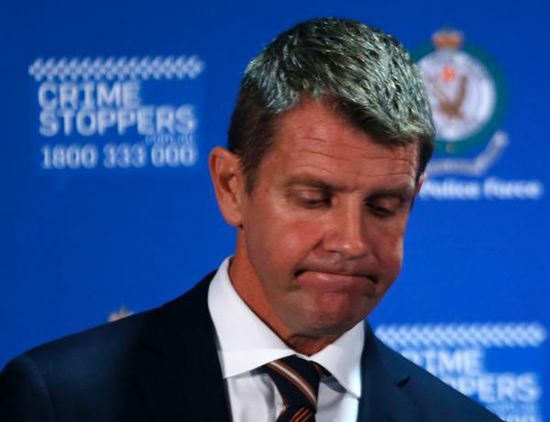 　新南威爾士州州長Mike Baird出席新聞發(fā)布會(huì)。