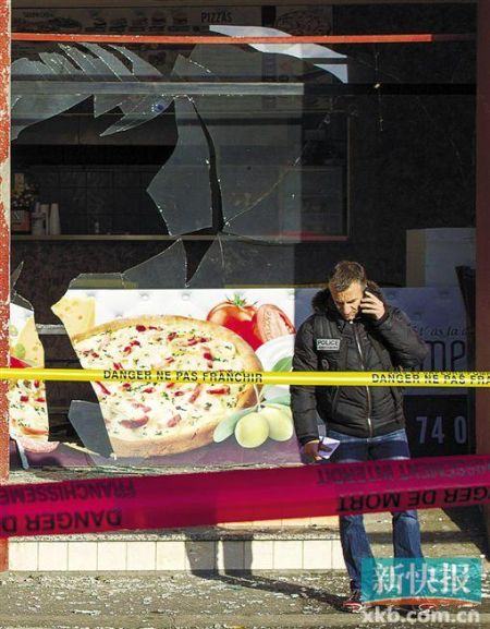 法國東部羅訥省一餐館8日發(fā)生爆炸。 新華社發(fā)