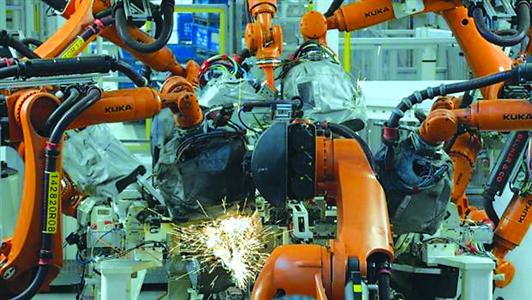 大眾工廠(chǎng)的機(jī)器人