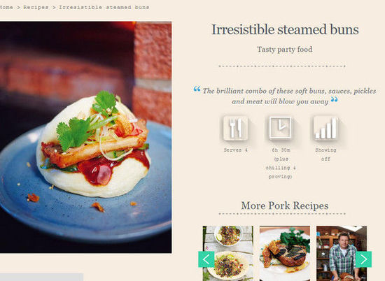 英國(guó)名廚奧利弗惹議，將臺(tái)灣刈包說(shuō)成韓國(guó)街頭小吃，引發(fā)網(wǎng)友紛紛在下面留言抗議。（圖／翻攝自jamieoliver.com）