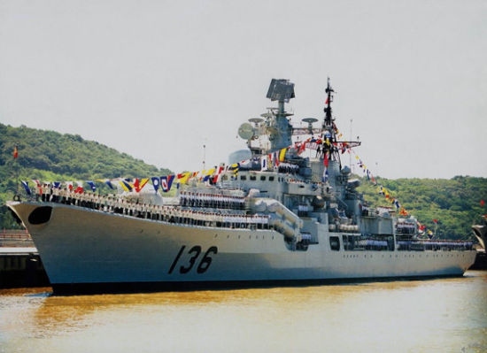 資料圖：東海艦隊的杭州號驅逐艦。