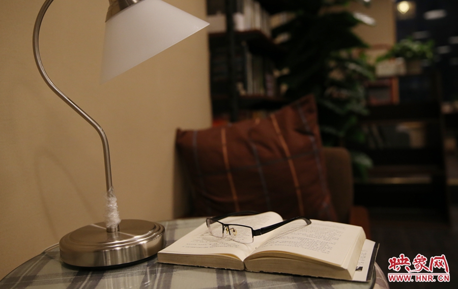 書店內(nèi)的裝飾。